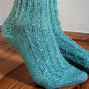 Potamoi cabled sock