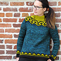 In The Quad fair isle yoke pullover=