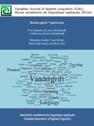 Cover of Special Issue: In Memory of Larry Vandergrift, 
      Volume 22, Number 1, 2019 Canadian Journal of Applied Linguistics