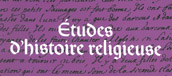 Logo for Études d'histoire religieuse