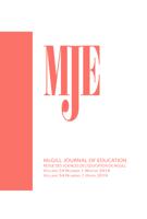 Cover of 
      Volume 54, Number 1, Winter 2019 McGill Journal of Education