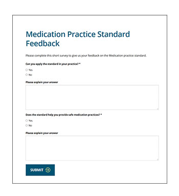 Medication Practice Standard Feedback