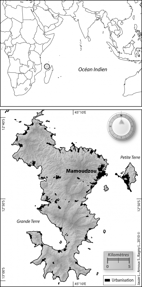 Figure 1. Mayotte : une petite île du sud-ouest de l'océan indien.
