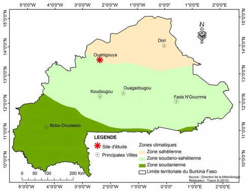 Figure 1. Carte de localisation du site d’étude - Localisation of the study site