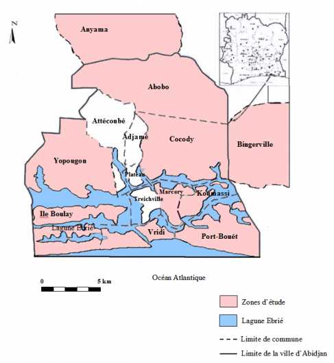 Figure 1. Localisation du district d’Abidjan