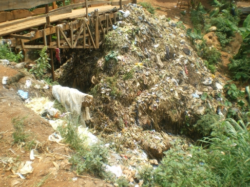 Figure 10. Tas d’ordures aux abords de l’Abiergué