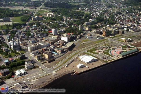 Figure 1. Le site de la zone portuaire de Chicoutimi