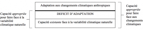 Figure 2. Une illustration simplifiée du déficit d’adaptation