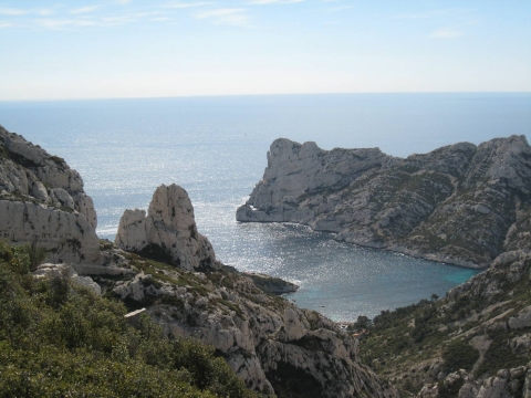 Figure 2. Vue sur la calanque de Sormiou