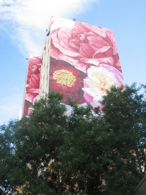 Figure 10. Fresque des Roses, Lyon 8e (Cliché, I. Méliani, 2011). L’esthétique au service des enjeux économiques et touristiques