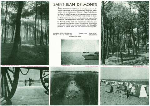 Figure 4. Dépliant touristique de Saint-Jean-de-Monts, à la fin des années 1940.