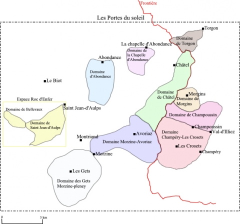 Figure 2. Le domaine skiable des Portes du Soleil / Portes du Soleil ski area.