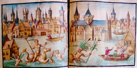 Figure 7. Inondation de Valenciennes en 1532 / Flood of Valenciennes in 1532.