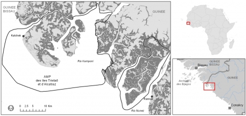 Figure 2. Localisation des sites étudiés