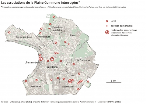 Figure 3. Les associations de la Plaine Commune interrogées.