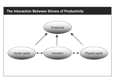 The interaction Between Drivers of Productivity