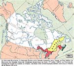 Carte : Canada en 1867