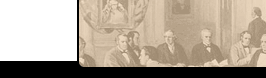 Graphical element: Faded painting of Fathers of Confederation