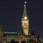 View of Parliament Hill at night