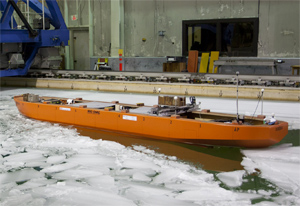 Polar icebreaker scale model
