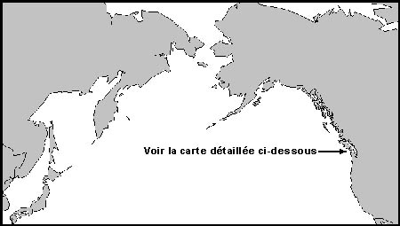 Une carte de la côte d'Amérique du Nord, dtails dans le texte qui suit l'image.