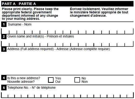 This image is a screen capture of Part A of the Luxembourg enrolment form
