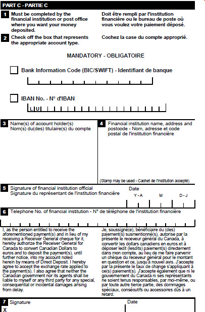 This image is a screen capture of Part C of the Luxembourg enrolment form