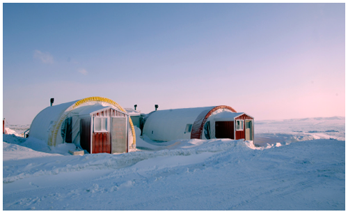 Shelters in Canada's Arctic (Photo Source: Department of National Defence).
