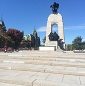 The National War Memorial south stairs.