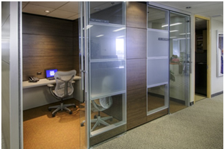 Quiet rooms with demountable wall system at pilot project in Ottawa, ON