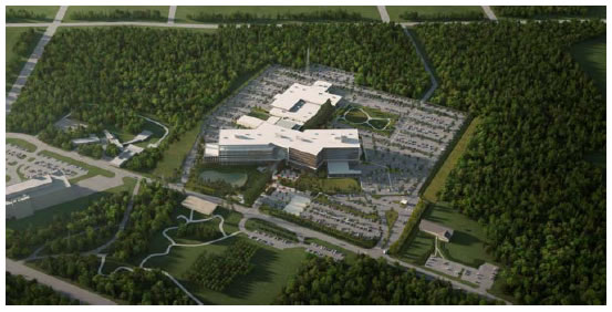 RCMP E Division Headquarters facility (artist's rendering of aerial view)