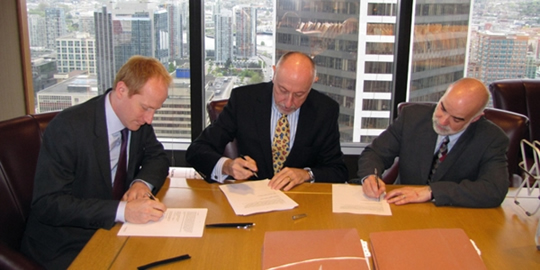 Signing of the project agreement