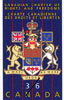 Timbre-poste illustrant les armoiries du Canada, en commémoration de la CHARTE CANADIENNE DES DROITS ET LIBERTÉS, 1987