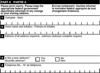 This image is a screen capture of Part A of the United Kingdom enrolment form
