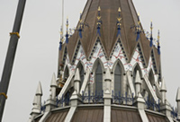 The exterior of the Library of Parliament