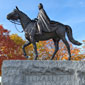 A monument dedicated to Queen Elizabeth II