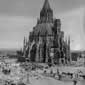 The Library of Parliament survived the fire of 1916 because of the iron doors. Credit: Library and Archives Canada