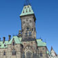 Exterior view of East Block facing the main lawn