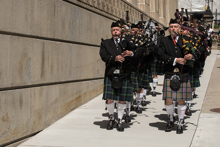 Band playing.