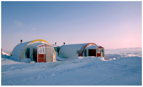 Abris dans l'Arctique canadien.