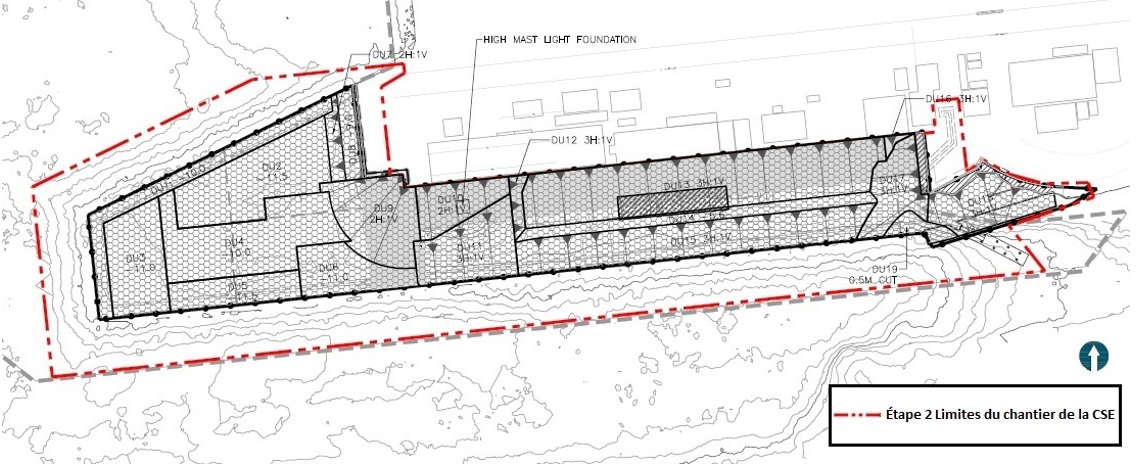 Figure 4 Étape 2 Limites du chantier de la CSE. Description de l'image ci-dessous.