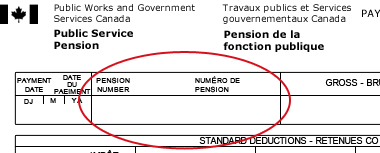 Retenues sur votre chèque de pension - Description ci-dessous.