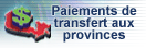 Paiements de transfert aux provinces