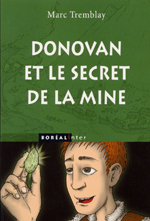 Cover of book, DONOVAN ET LE SECRET DE LA MINE