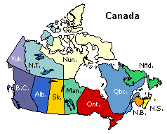 Map of Canada