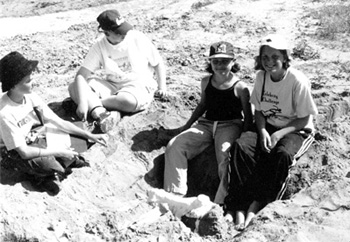 Bone hunt, paleontology camp