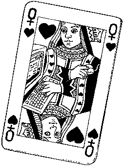 Queen of computer hearts: Illustration by Juliet Breese