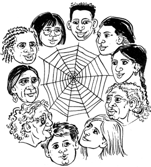 Women and the Web: Illustration by Juliet Breese