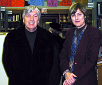 Photo : Roch Carrier and Sandra Grant Marchand, December 2003.