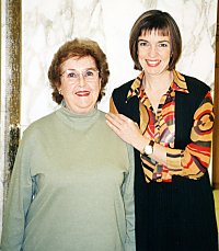 Louisa Coates of the National Archives of Canada with her mother